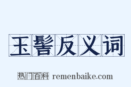 玉髻反义词是什么意思的图片